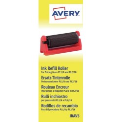 PACK 5 RODILLOS DE TINTA PARA ETIQUETADORAS PL 1/8, PL 2/18 AVERY IRAV5