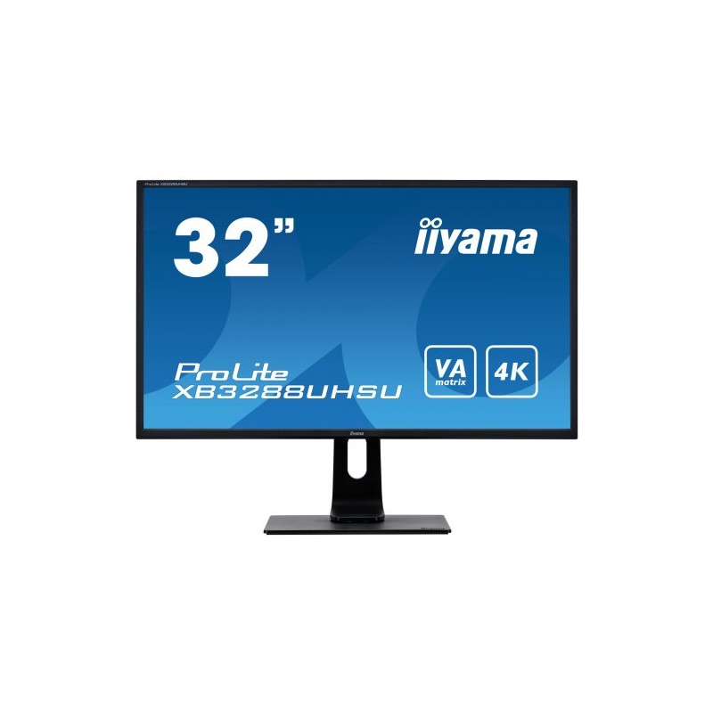 iiyama ProLite XB3288UHSU-B1 LED display 80 cm (31.5") 3840 x 2160 Pixeles 4K Ultra HD Negro