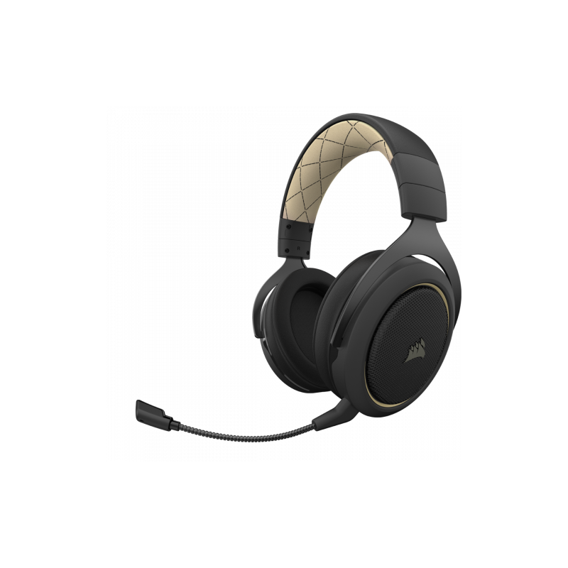 Corsair HS70 PRO WIRELESS Auriculares Diadema Bluetooth Negro, Crema de color