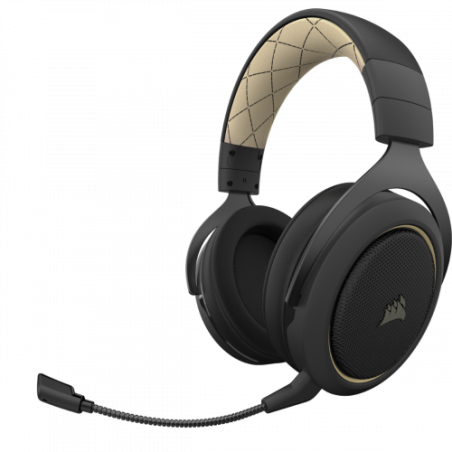 Corsair HS70 PRO WIRELESS Auriculares Diadema Bluetooth Negro, Crema de color