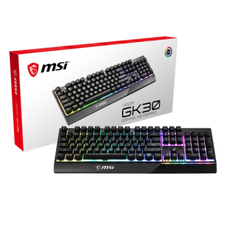 MSI S11-04ES601-CLA teclado USB QWERTY Inglés del Reino Unido Negro