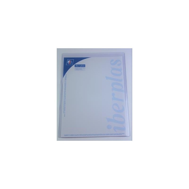 CAJA 50 FUNDAS FORMATO A3 "U" PORTADOCUMENTOS PVC CRISTAL 150 MICRAS IBERPLAS 86Q50