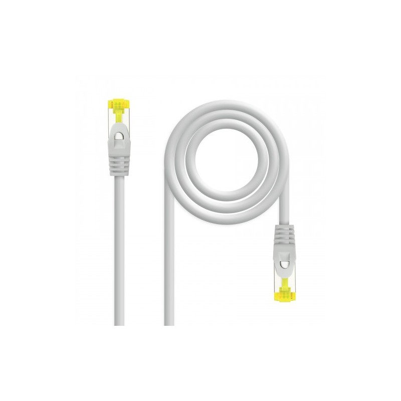 Nanocable Cable de red latiguillo RJ45 LSZH Cat.6A SFTP AWG26, Gris, 7.0 m