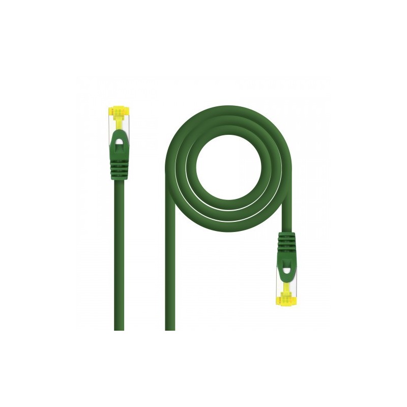 Nanocable Cable de red latiguillo RJ45 LSZH Cat.6A SFTP AWG26, Verde, 1.0 m