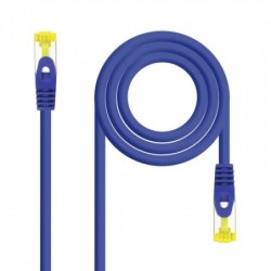 Nanocable Cable de red latiguillo RJ45 LSZH Cat.6A SFTP AWG26, Azul, 1.0 m