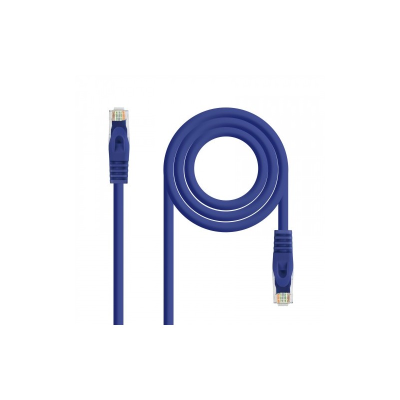 Nanocable Cable de red latiguillo RJ45 LSZH Cat.6A UTP AWG24, Azul, 2.0m