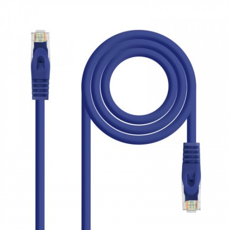 Nanocable Cable de red latiguillo RJ45 LSZH Cat.6A UTP AWG24, Azul, 2.0m