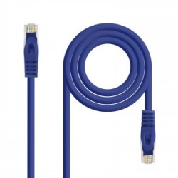 Nanocable Cable de red latiguillo RJ45 LSZH Cat.6A UTP AWG24, Azul, 1.0m