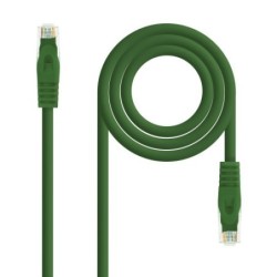 Nanocable Cable de red latiguillo RJ45 LSZH Cat.6A UTP AWG24, Verde, 0.5m