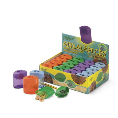 AFILALAPICES PLASTICO DOBLE CON DEPOSITO FAIBO 2102