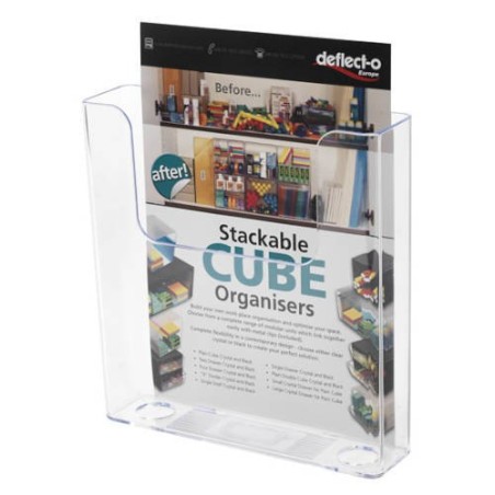 PORTAFOLLETOS DE SOBREMESA CON DORSO PLANO 1/3 A4 VERTICAL DEFLECTO 76001