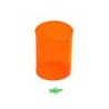 CUBILETE DE PLASTICO 78 MM. DIAMETRO X 100 MM. ALTO TRANSPARENTE NARANJA FAIBO 205-18