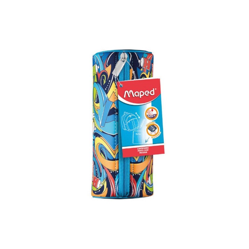 PORTATODO EN FORMA DE TUBO MODELO STREET ART MAPED 934850