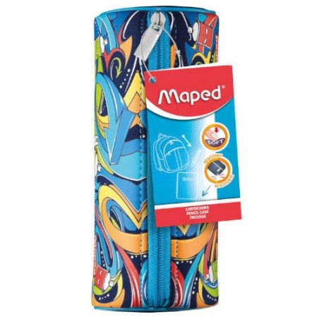 PORTATODO EN FORMA DE TUBO MODELO STREET ART MAPED 934850