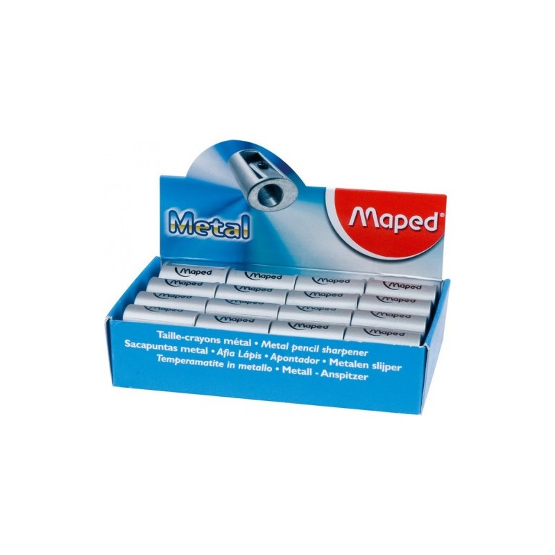 EXPOSITOR 32 AFILALAPICES DE METAL SATELLITE 2 COLORES SURTIDOS NEGRO/METALICO MAPED 534019
