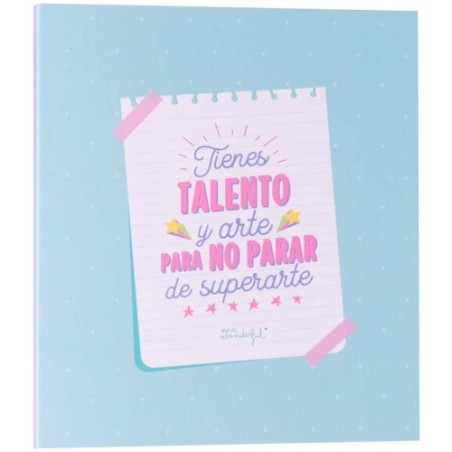 CARPETA ARCHIVADORA - TIENES TALENTO Y ARTE MR.WONDERFUL WOA10220ES