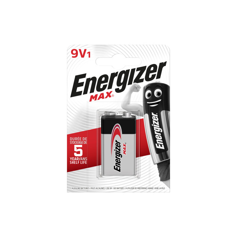 Energizer Max – 9V Batería de un solo uso Alcalino