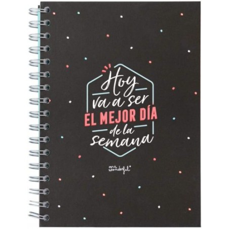 LIBRETA - HOY VA A SER EL MEJOR DÍA DE LA SEMANA MR.WONDERFUL WOA09985ES