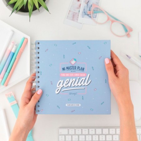 PLANIFICADOR ATEMPORAL DE ESTUDIO DOBLE ESPIRAL "MI MASTER PLAN PARA QUE ESTE CURSO SALGA GENIAL" MR.WONDERFUL WOA09531ES