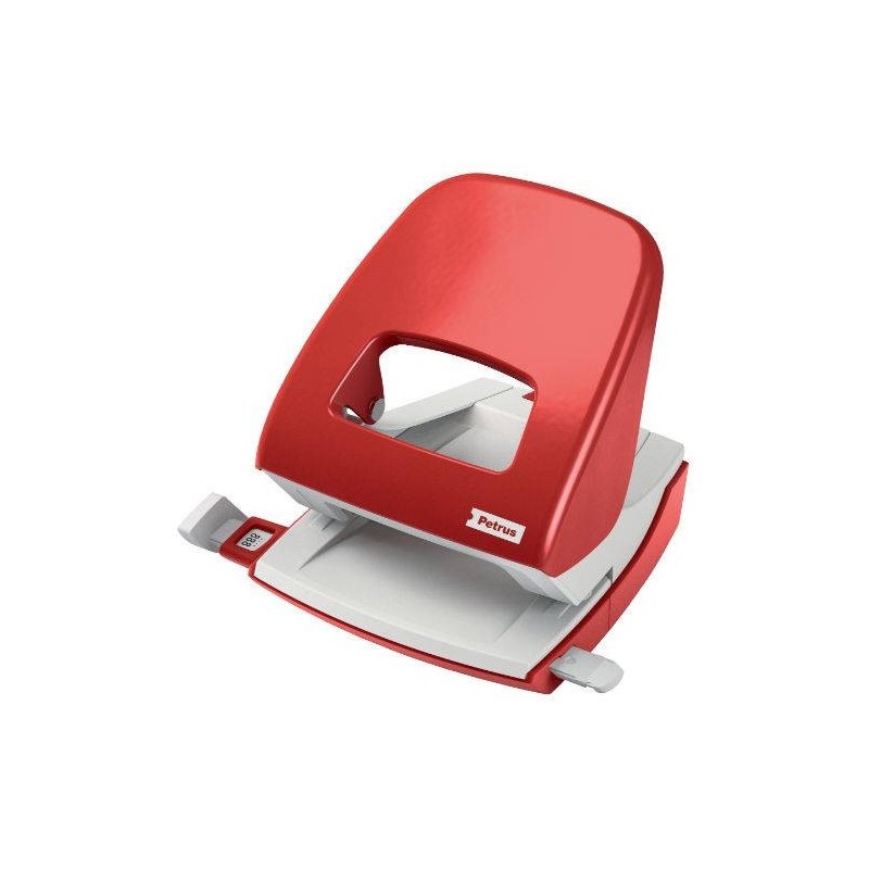 TALADRO METALICO MODELO 62 CAPACIDAD 20 HOJAS COLOR ROJO PETRUS 623353