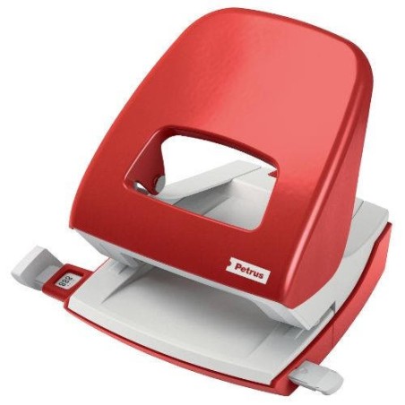 TALADRO METALICO MODELO 62 CAPACIDAD 20 HOJAS COLOR ROJO PETRUS 623353