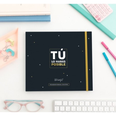 ORGANIZADOR SEMANAL CON EXTRAS - TÚ LO HARÁS POSIBLE MR.WONDERFUL WOA10463ES