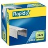 CAJA DE 5000 GRAPAS TIPO 22/6 - 24/6 GALVANIZADAS PARA GRAPADORAS DE SOBREMESA/OFICINA RAPID 24859800