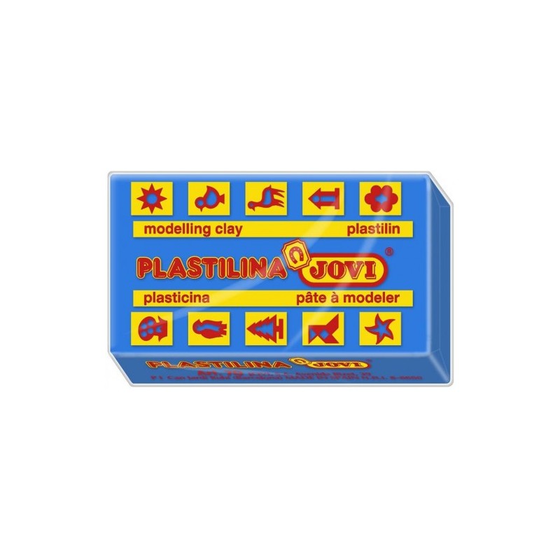 CAJA 15 PASTILLAS PLASTILINA 150 G - AZUL OSCURO JOVI 7113
