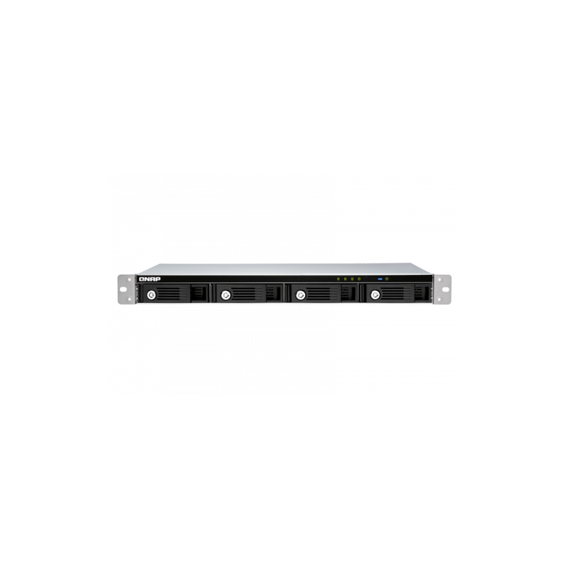 QNAP TR-004U unidad de disco multiple Negro, Gris