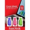 Sandisk Cruzer Blade 3x 32GB unidad flash USB USB tipo A 2.0 Azul, Verde, Rosa