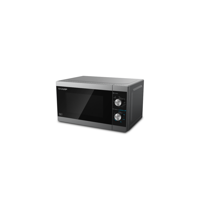 Sharp Home Appliances YC-MG01E-S microondas Encimera Microondas combinado 20 L 800 W Negro, Gris