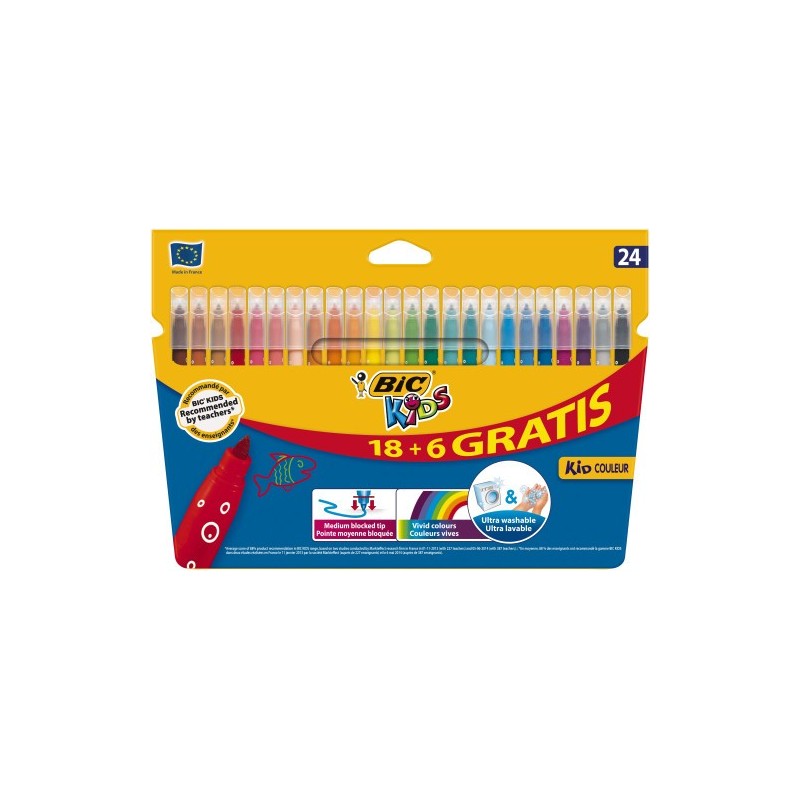 BIC 841803 rotulador Medio Multicolor 24 pieza(s)