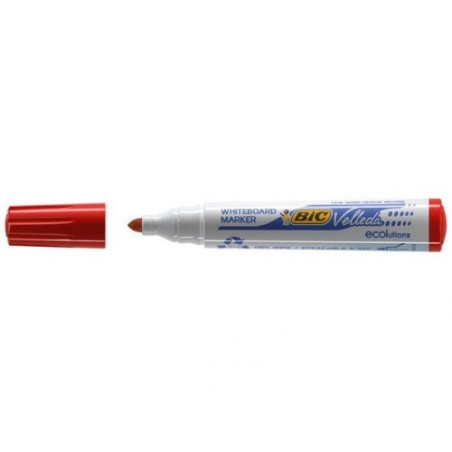 MARCADOR PARA PIZARRA BLANCA 1701 TINTA A BASE DE ALCOHOL TRAZO 1,5MM. ROJO VELLEDA 904939