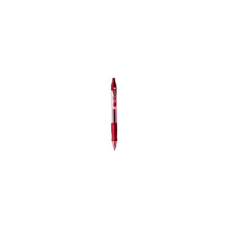 BIC 829159 bolígrafo Rojo Bolígrafo de punta retráctil con pulsador 12 pieza(s)