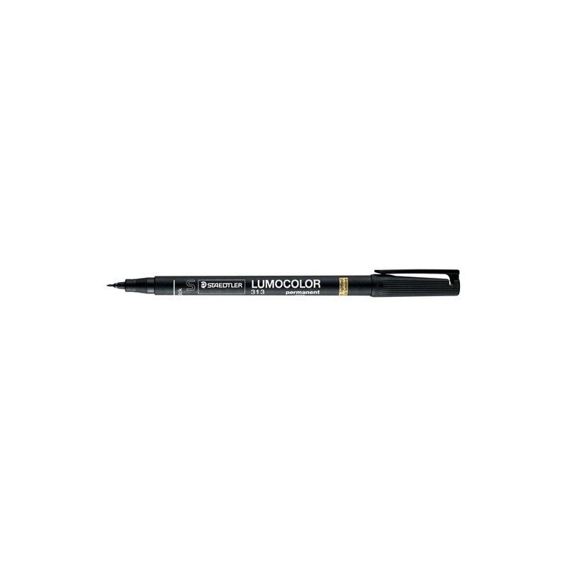 MARCADOR LUMOCOLOR PERMANENTE PUNTA SUPERFINA 0,4MM. NEGRO STAEDTLER 313-9