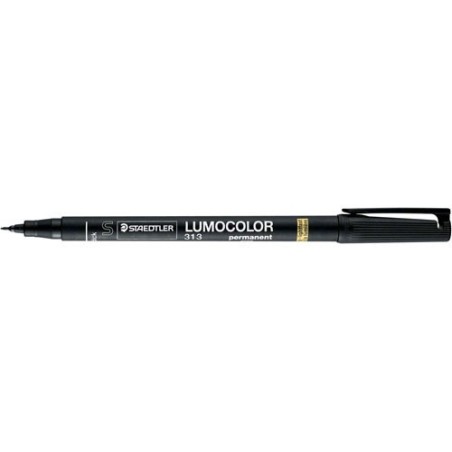 MARCADOR LUMOCOLOR PERMANENTE PUNTA SUPERFINA 0,4MM. NEGRO STAEDTLER 313-9