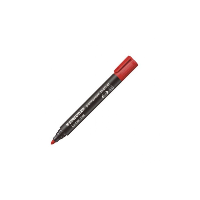 MARCADOR PERMANENTE LUMOCOLOR 352 TRAZO 2MM. ROJO STAEDTLER 352-2