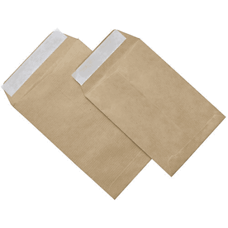 CAJA 1000 BOLSAS SALARIOS (120X170) KRAFT 70 GRS. AUTOSAM AUTOADHESIVO CON TIRA DE SILICONA SAM 140900