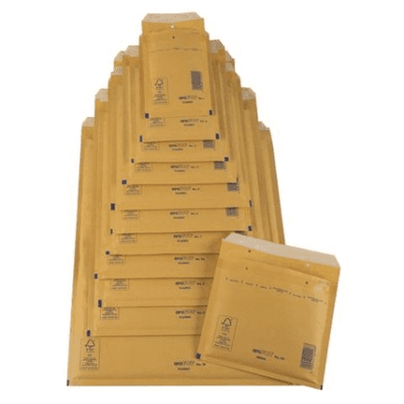 CAJA 200 BOLSAS AIR BAG ACOLCHADA Nº 11 KRAFT AUTOADHESIVO TAMAÑO MEDIDA INTERIOR  100X165, PESO 10 GRS. SAM 145990