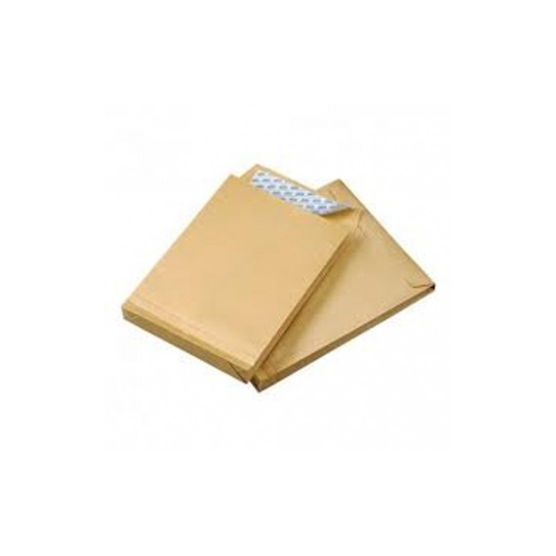 CAJA 250 BOLSAS FUELLE (280X365X30) KRAFT ARMADO 155 GRS. FUELLE 3 LADOS - ENVIO SEGURIDAD AUTOADHESIVO TIRA DE SILICONA SAM 149037