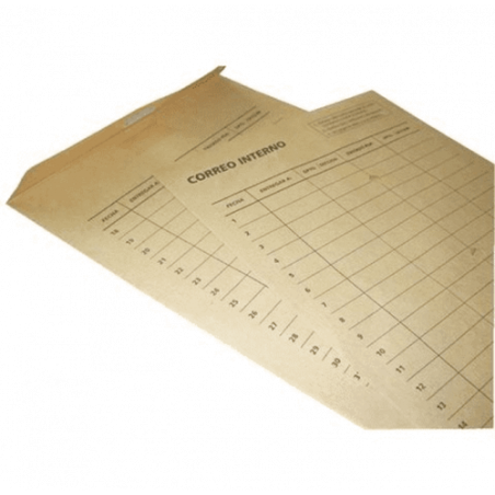 CAJA 100 BOLSAS FOLIO PROLONGADO (260X360) KRAFT 120 GRS. IMPRESAS 1/1. 3 TALADROS CORREO INTERNO TALADRO Y CELO SOLAPA SAM 148956