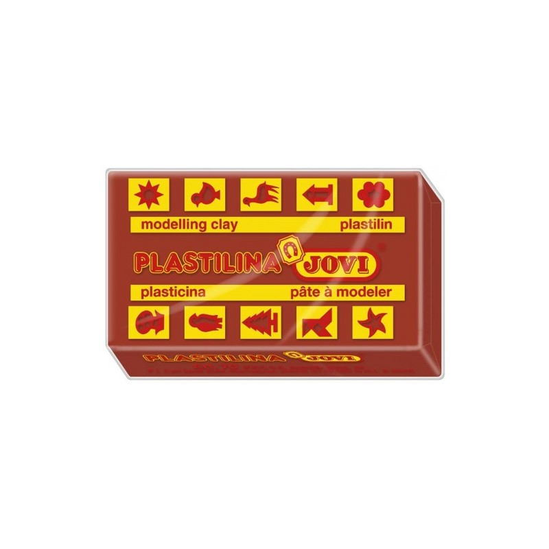 CAJA 30 PASTILLAS PLASTILINA 50 G - MARRÓN JOVI 7009