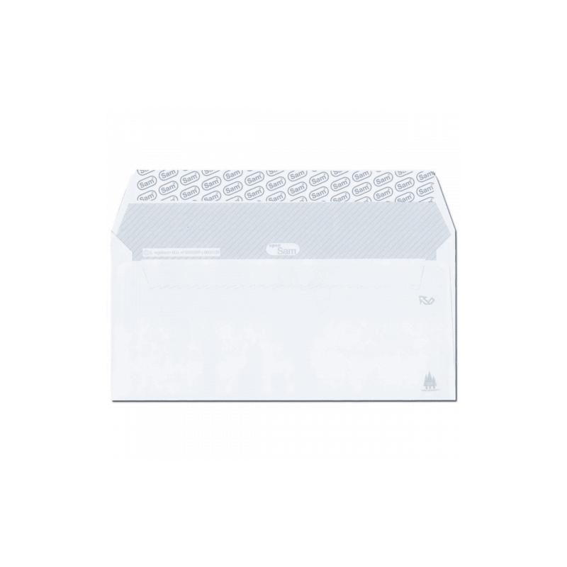 CAJA 500 SOBRES AMERICANO (115X225) OFFSET BLANCO 90 GRS. OPENSAM AUTOADHESIVO CON TIRA DE SILICONA SAM 247684