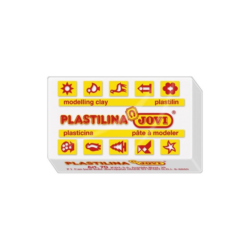 CAJA 30 PASTILLAS PLASTILINA 50 G - BLANCO JOVI 7001