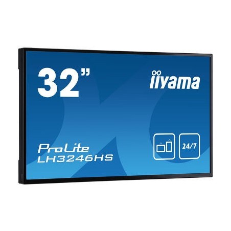 iiyama LH3246HS-B1 pantalla de señalización Pantalla plana para señalización digital 80 cm (31.5") LED Full HD Negro