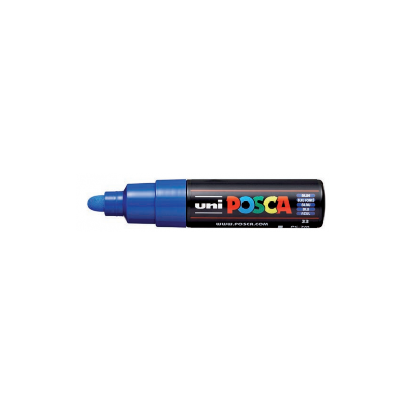 ROTULADOR NO PERMANENTE 4,5-5,5MM. PC-7M AZUL UNI-BALL 228320000