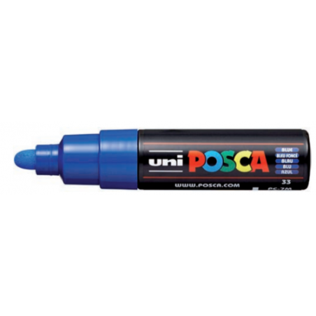 ROTULADOR NO PERMANENTE 4,5-5,5MM. PC-7M AZUL UNI-BALL 228320000