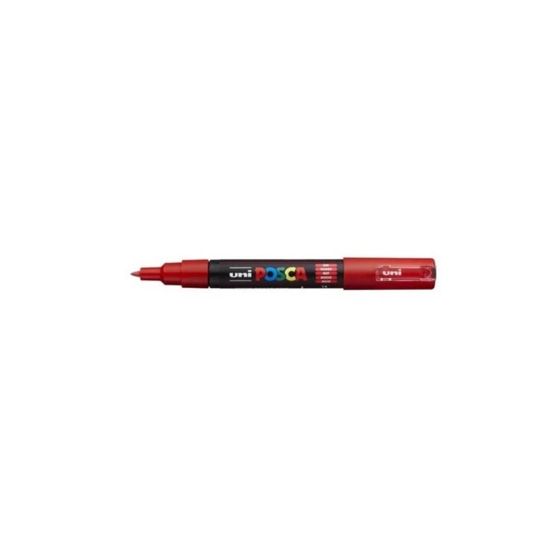 ROTULADOR NO PERMANENTE PC-1M PUNTA CONICA 0,7MM ROJO UNI-BALL 017871000
