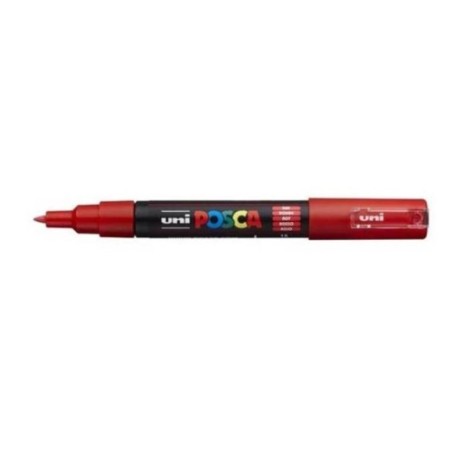 ROTULADOR NO PERMANENTE PC-1M PUNTA CONICA 0,7MM ROJO UNI-BALL 017871000