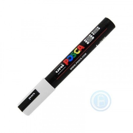 MARCADOR PC-5M POSCA 1.8-2.5MM BLANCO UNI-BALL 152637000